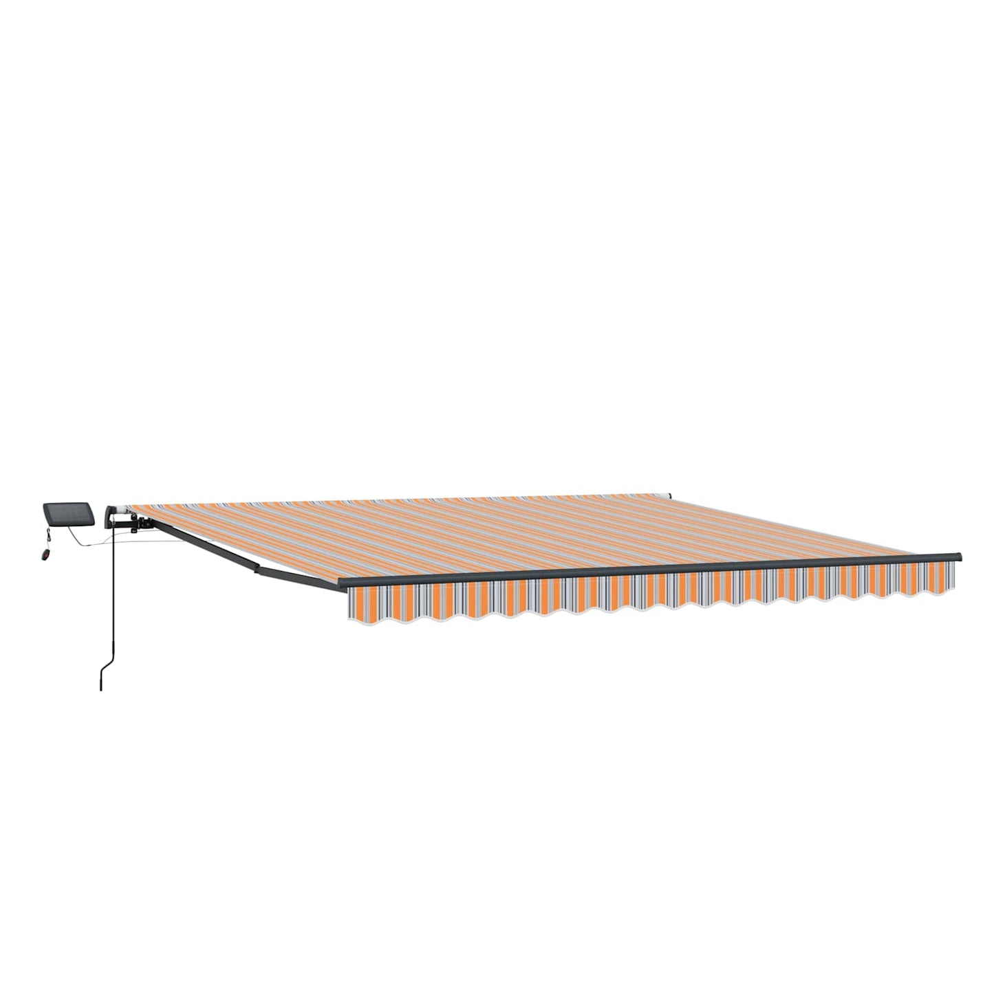 Inklapbaar Zonnescherm Multikleur Stof Oranje/Grijs/Blauw/Wit