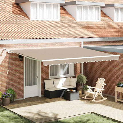 Uitschuifbare Luifel Polyester Beige