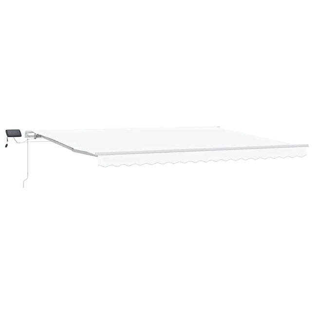 Uitschuifbare Luifel Stof En Aluminium Wit