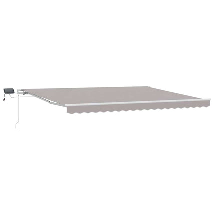 Uitschuifbare Luifel Stof En Aluminium Lichtgrijs