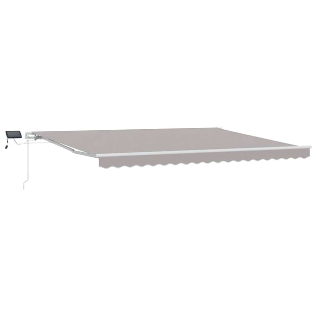 Uitschuifbare Luifel Stof En Aluminium Lichtgrijs
