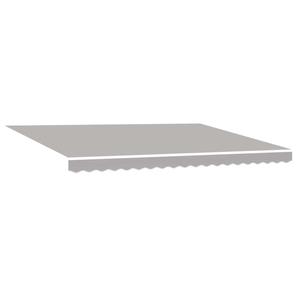 Uitschuifbare Luifel Lichtgrijs 450 × 350 Cm Stof En Aluminium Lichtgrijs