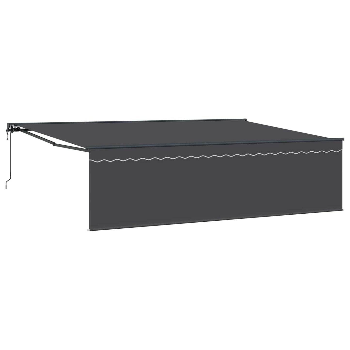 Inklapbaar Zonnescherm Antraciet 500 × 300 Cm Anthraciet (Anthraciet Frame)