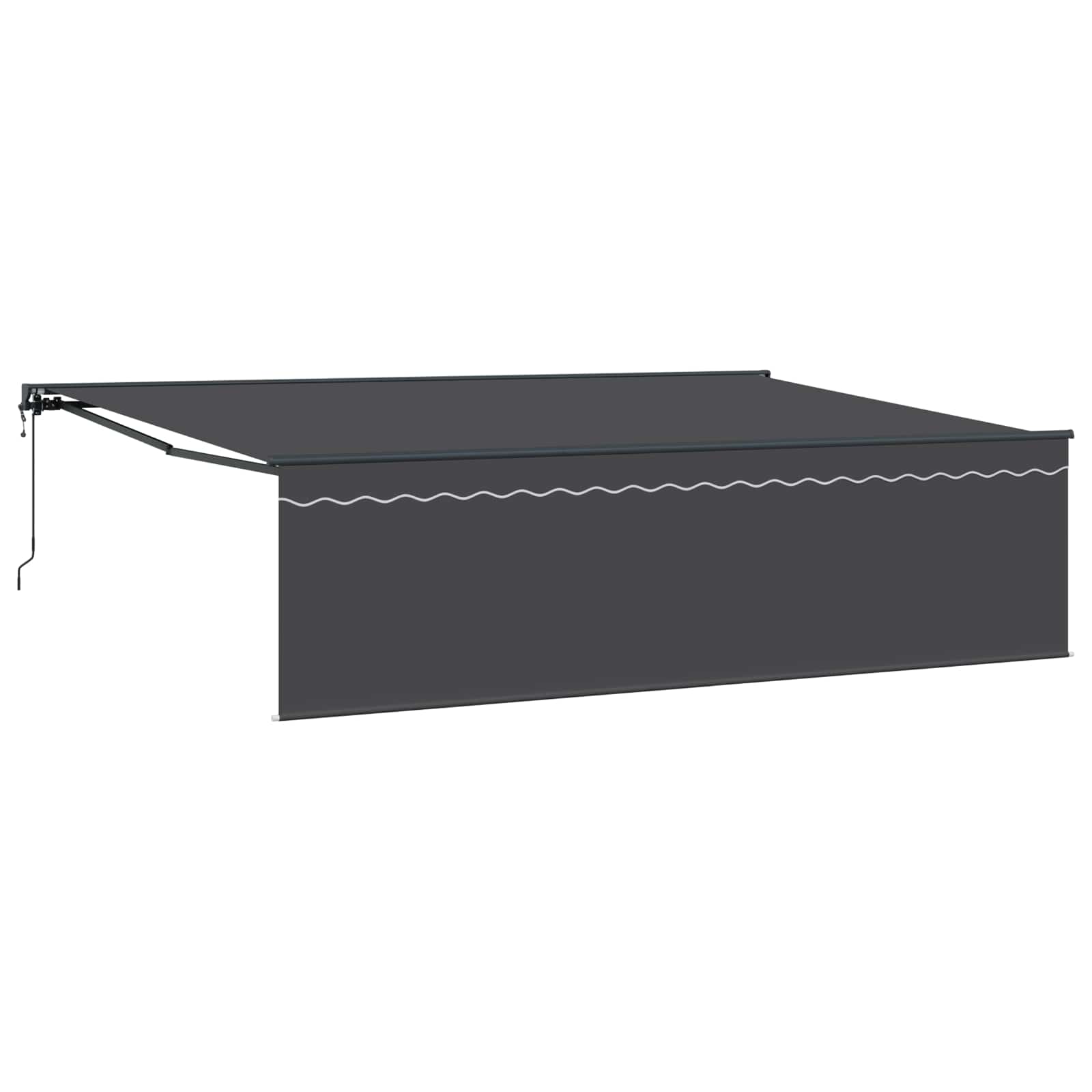 Inklapbaar Zonnescherm Antraciet 500 × 300 Cm Anthraciet (Anthraciet Frame)