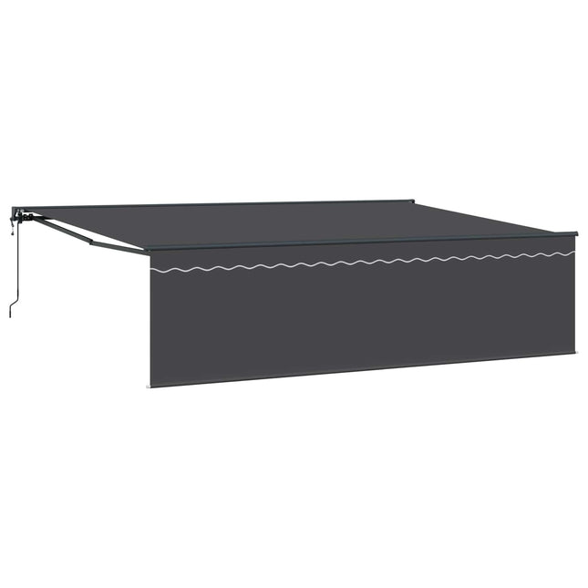 Inklapbaar Zonnescherm Antraciet 500 × 300 Cm Anthraciet (Anthraciet Frame)