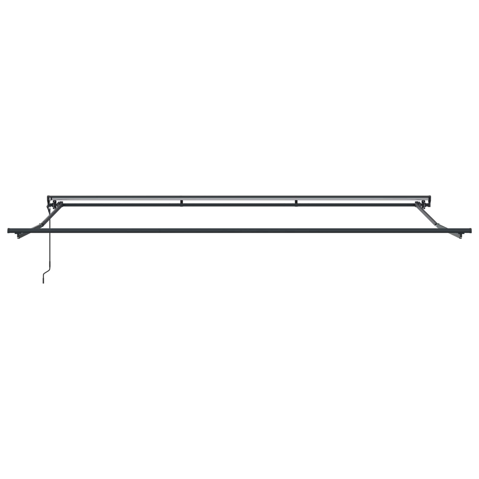 Inklapbaar Zonnescherm Antraciet 500 × 300 Cm Anthraciet (Anthraciet Frame)