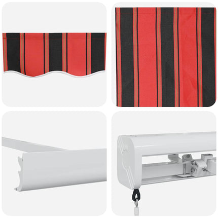 Uitschuifbare Luifel Rood En Zwart Oranje/Zwart/Geel