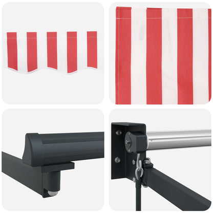 Markies Rood En Wit 500 × 300 Cm Polyester En Metaal Rood En Wit
