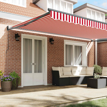 Markies Rood En Wit 500 × 300 Cm Polyester En Metaal Rood En Wit