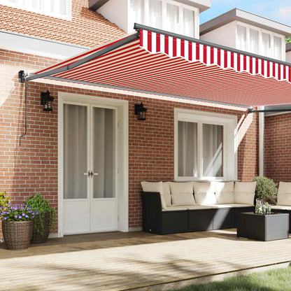 Markies Rood En Wit 500 X 300 X 165 Cm Polyester En Metaal Rood En Wit