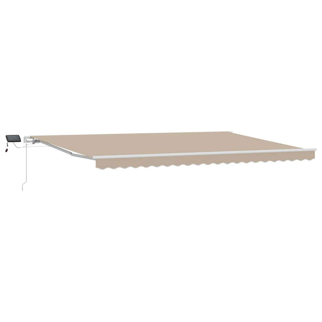 Uitschuifbare Luifel Stof En Aluminium Beige