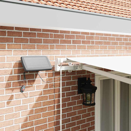 Uitschuifbare Luifel Stof En Aluminium Wit