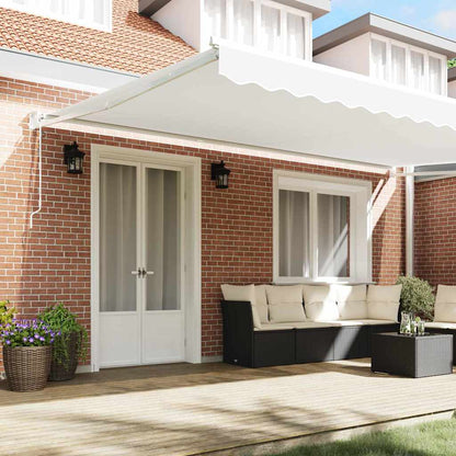 Markies Wit 500 × 300 Cm Polyester En Metaal Wit