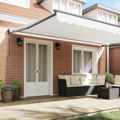 Markies Wit 500 × 300 Cm Polyester En Metaal Wit