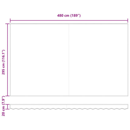 Markies Wit 500 × 300 Cm Polyester En Metaal Wit