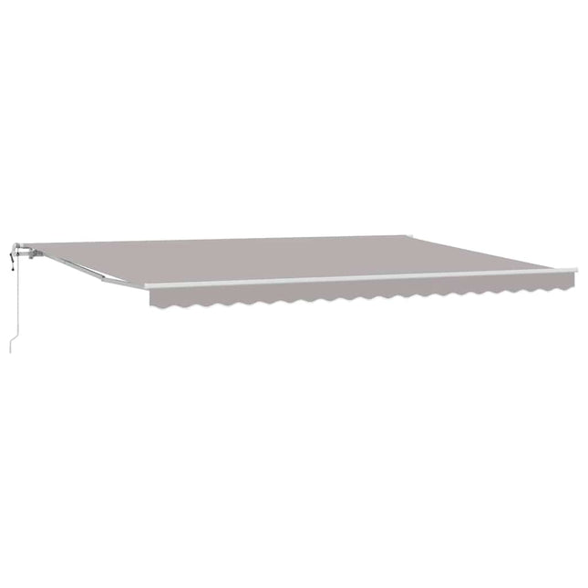 Uitschuifbare Luifel 500 × 300 Cm Stof En Aluminium Lichtgrijs