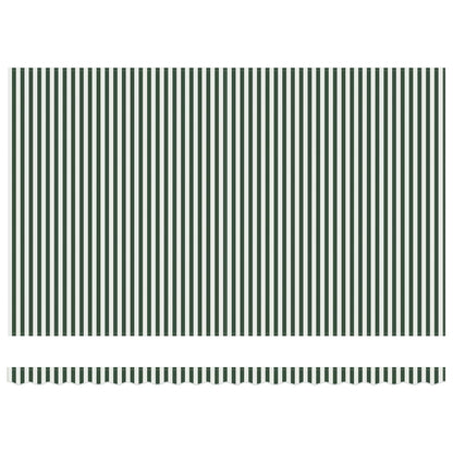 Inklapbaar Zonnescherm Groen En Wit 500 × 300 Cm