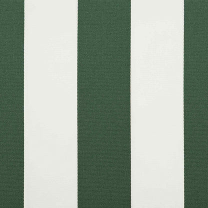 Inklapbaar Zonnescherm Groen En Wit 500 × 300 Cm