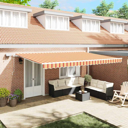Inklapbaar Zonnescherm Geel En Oranje