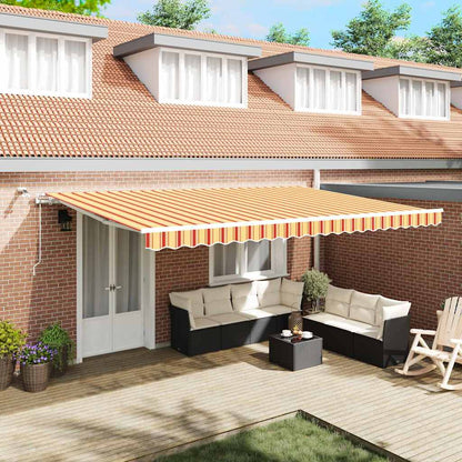 Luifeldoek Polyester Geel En Oranje