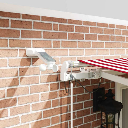 Uitschuifbare Luifel Polyester Rood En Wit