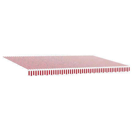 Uitschuifbare Luifel Stof En Aluminium Rood En Wit