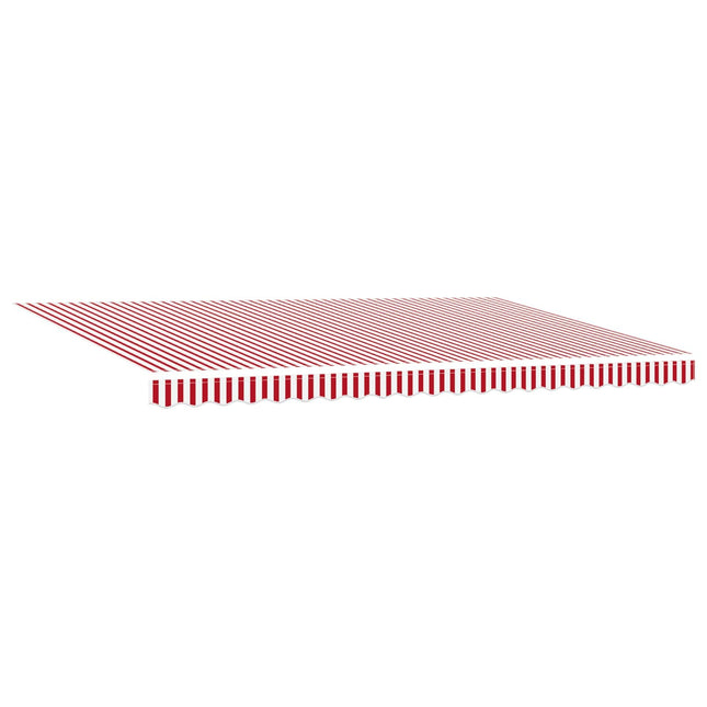 Uitschuifbare Luifel Stof En Aluminium Rood En Wit