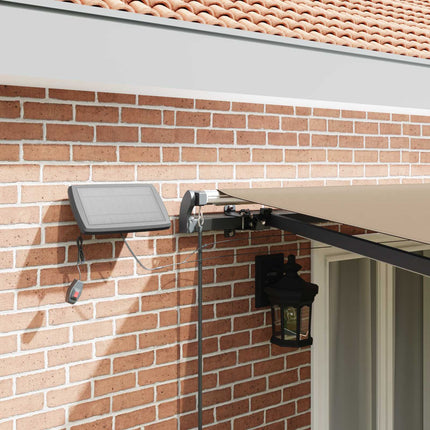Uitschuifbare Luifel Stof En Aluminium Beige