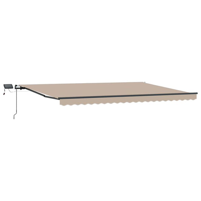 Uitschuifbare Luifel Stof En Aluminium Beige
