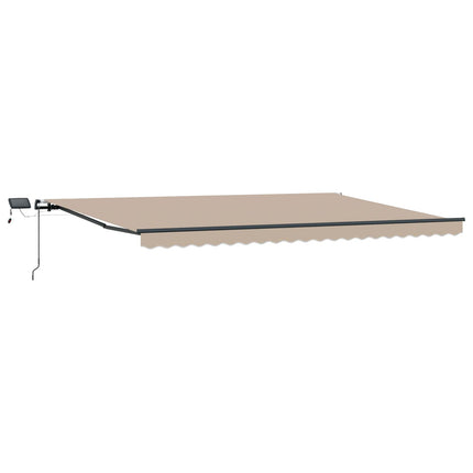 Uitschuifbare Luifel Stof En Aluminium Beige