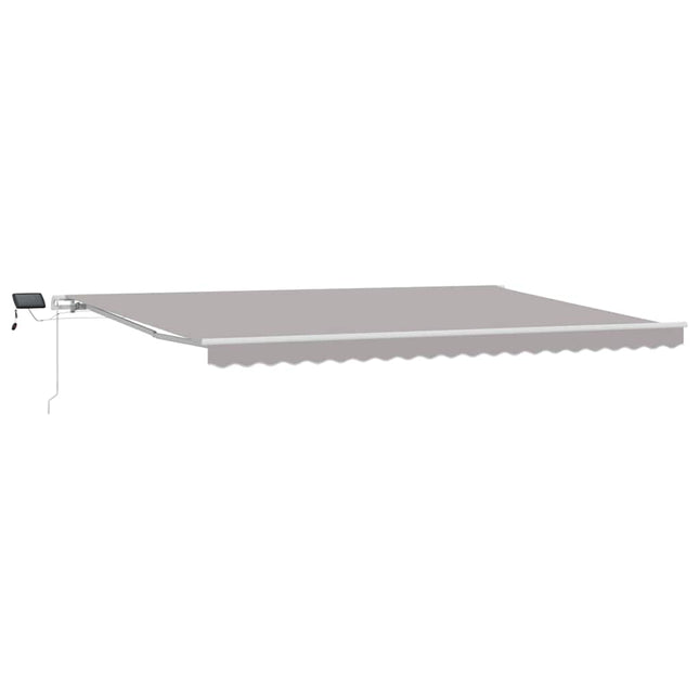 Uitschuifbare Luifel Stof En Aluminium Lichtgrijs