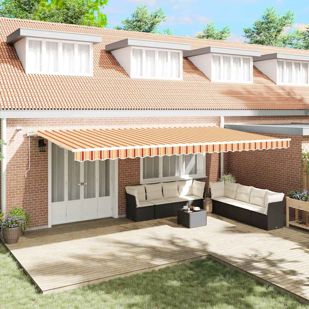 Luifeldoek Polyester Geel En Oranje