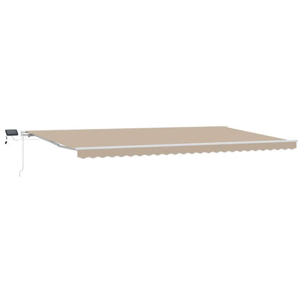 Uitschuifbare Luifel Stof En Aluminium Beige