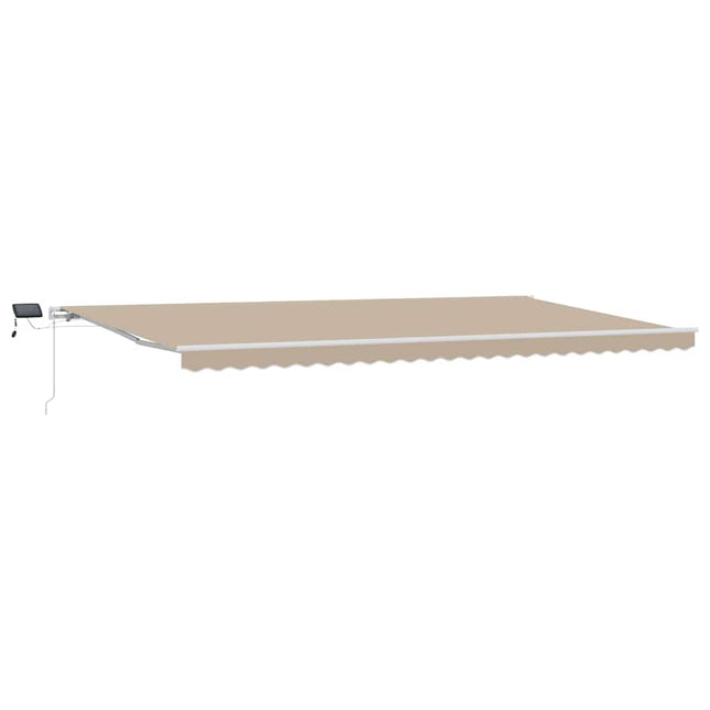 Uitschuifbare Luifel Stof En Aluminium Beige