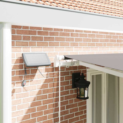 Uitschuifbare Luifel Stof En Aluminium Lichtgrijs