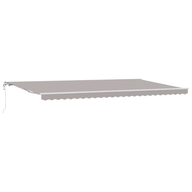Uitschuifbare Luifel 600 × 300 Cm Stof En Aluminium Lichtgrijs