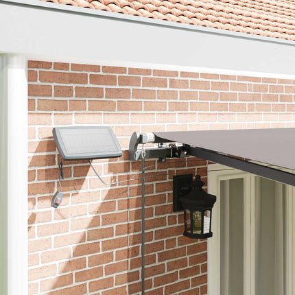 Uitschuifbare Luifel Stof En Aluminium Lichtgrijs