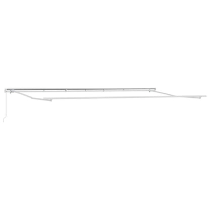 Inklapbaar Zonnescherm Rood En Wit 600 × 350 Cm