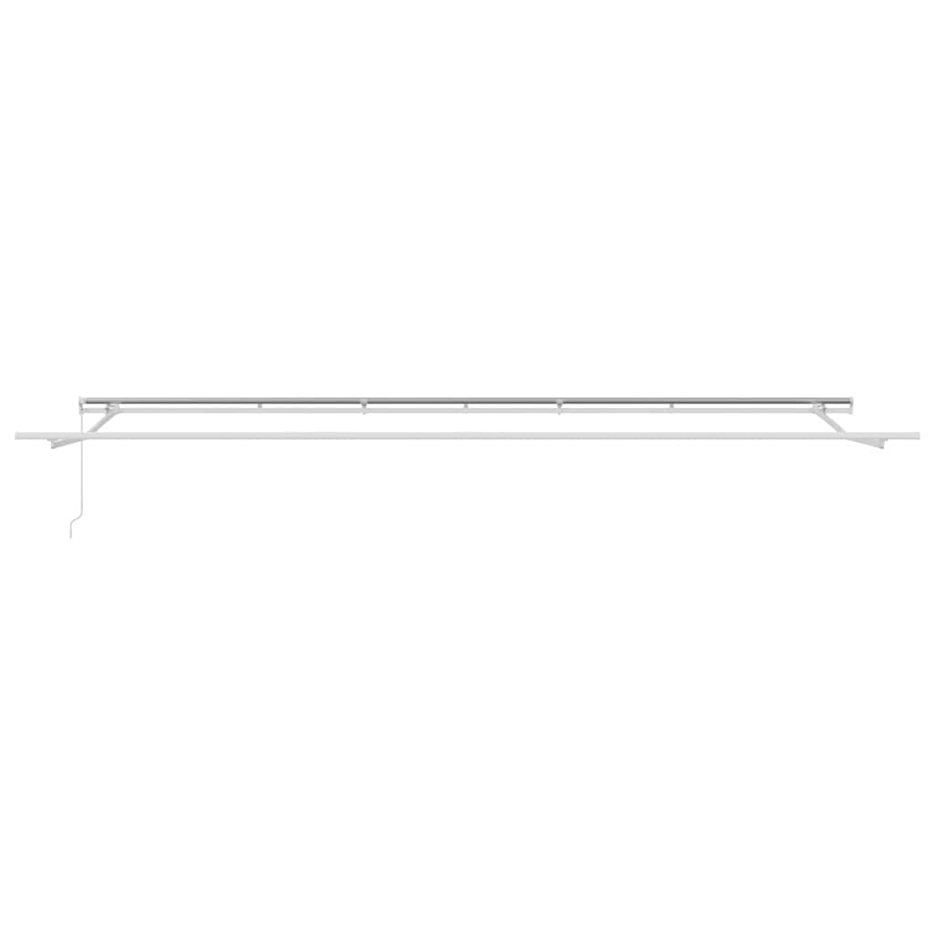 Inklapbaar Zonnescherm Rood En Wit 600 × 350 Cm