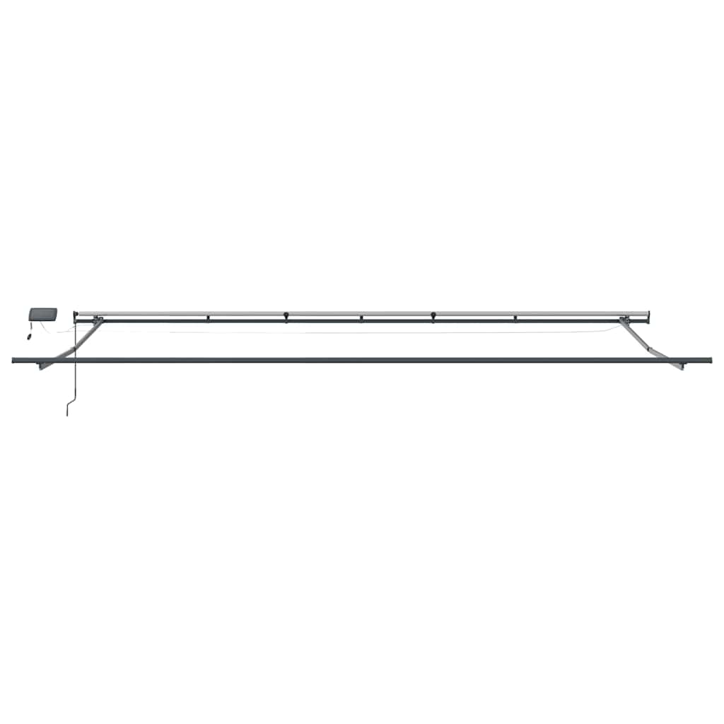 Inklapbaar Zonnescherm Wit 600 ×350 Cm Stof