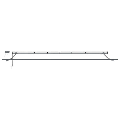 Inklapbaar Zonnescherm Wit 600 ×350 Cm Stof