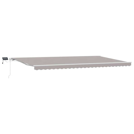 Uitschuifbare Luifel Stof En Aluminium Lichtgrijs