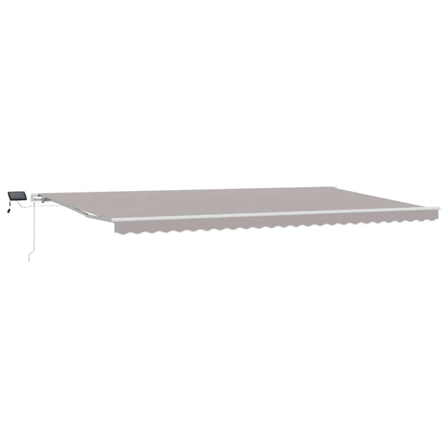 Uitschuifbare Luifel Stof En Aluminium Lichtgrijs