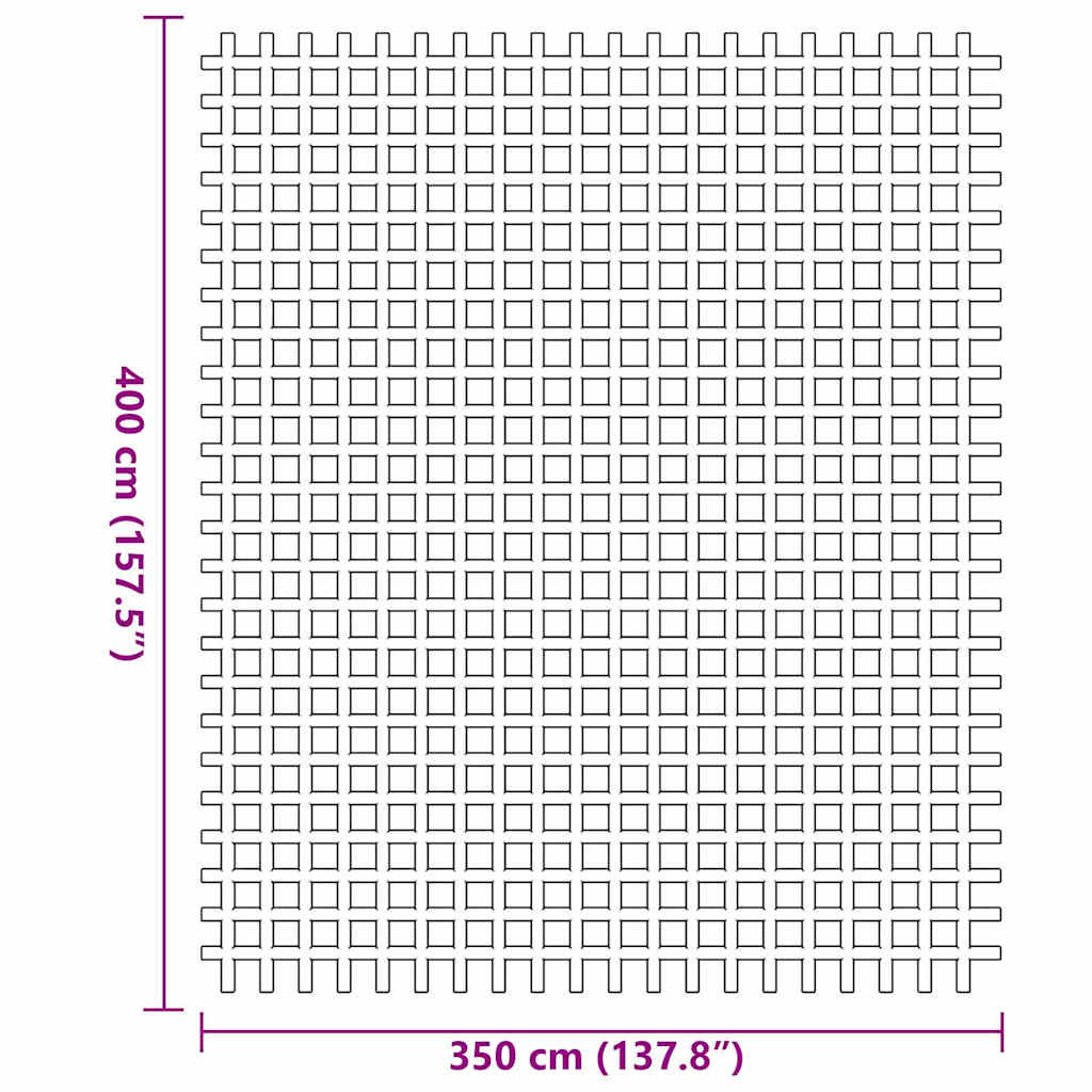 Tenttapijt Antraciet 400 × 350 cm Polyester