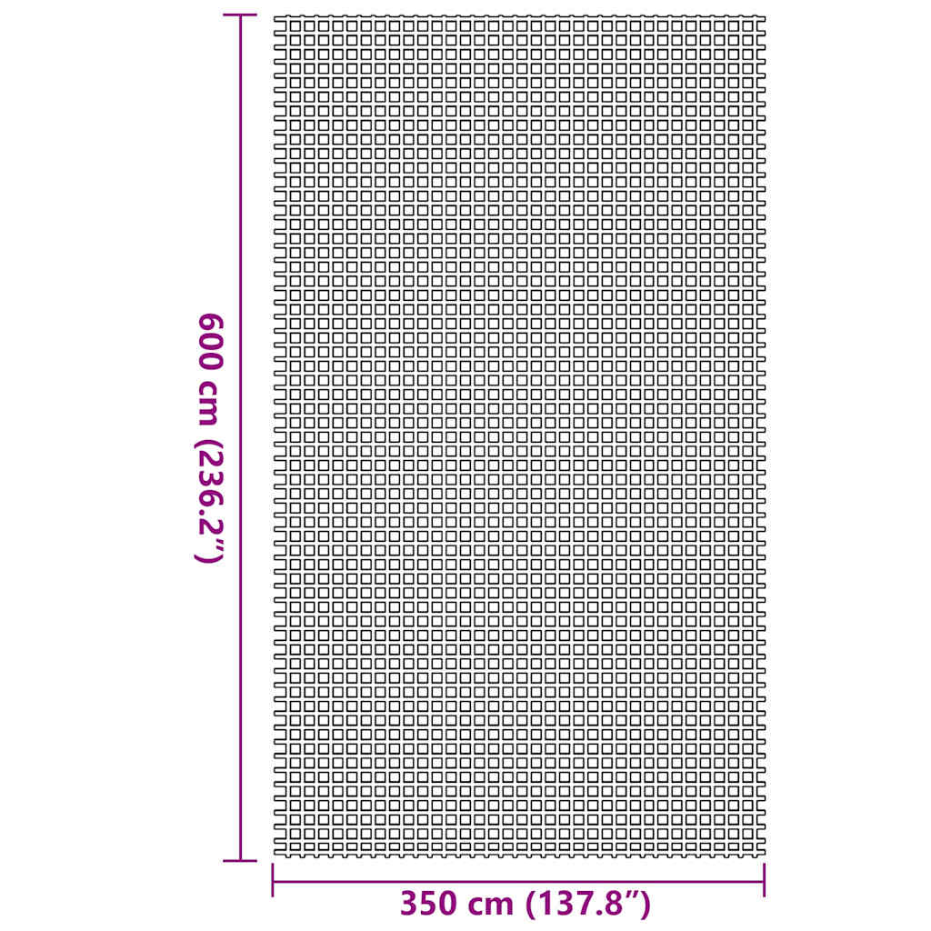 Tenttapijt Antraciet 600 × 350 cm Polyester