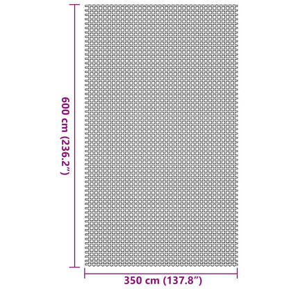 Tenttapijt Antraciet 600 × 350 cm Polyester