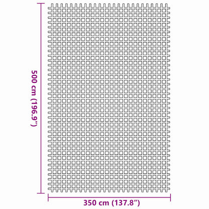 Tenttapijt Groen 500 × 350 cm Polyester