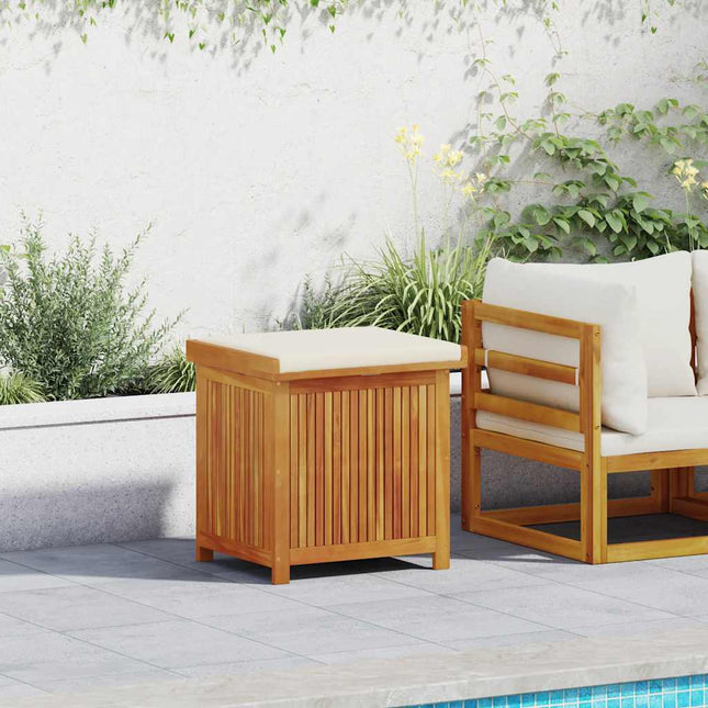 Opbergbox Voor Buiten 113X50X60,5 Cm Massief Acaciahout