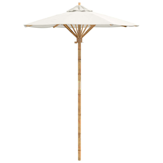 Tuinparasol Crème Wit Ø 270 X 260 Cm Bamboe