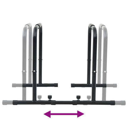 Dip Bar Zwart 116 X 66 X 74,5 Cm Gepoedercoat Staal